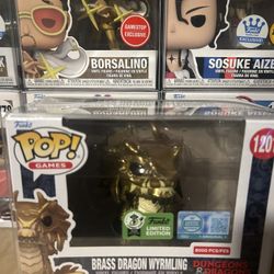 Dungeons & Dragons Funko Pop Brass Dragon Wyrmling LE 8000 PCS ECCC CON STICKER