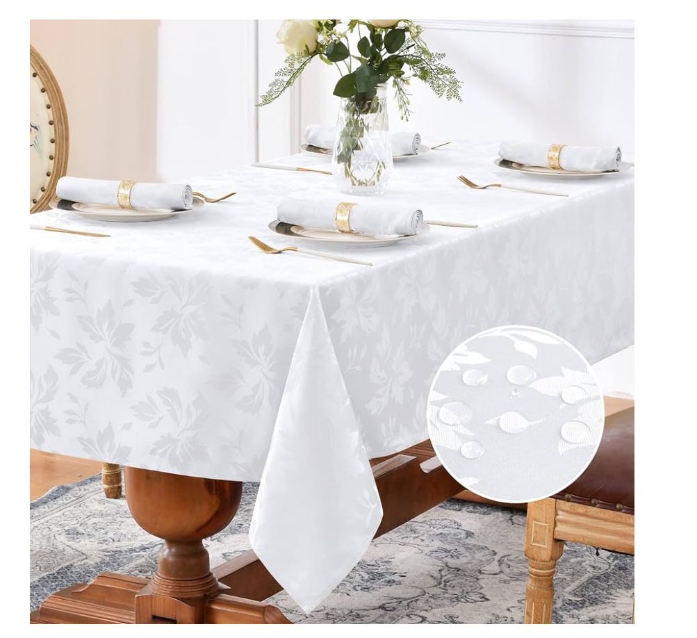 Jacquard Rectangle Tablecloth- 10 Pieces