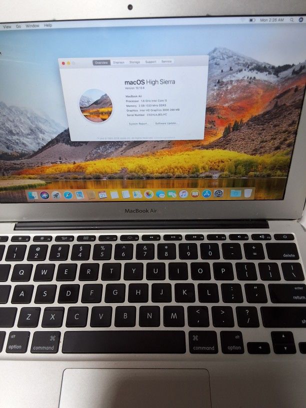 2014 MacBook Air i5, 8gb, 60.5