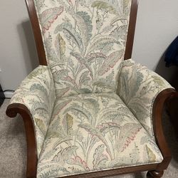 Set of 2 Ethan Allen Upholstered Accent Chairs