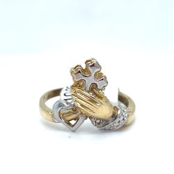 14KT Two Tone Ring 3.60g Size 7-1/2 154736/6