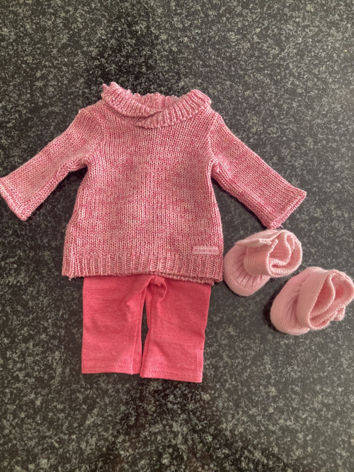 American Girl Doll Sweater And Capri Booties