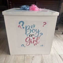 Gender reveal box