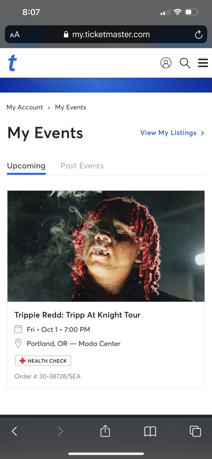 Trippie Redd ( Floor Ticket) Tripp At Knight Tour
