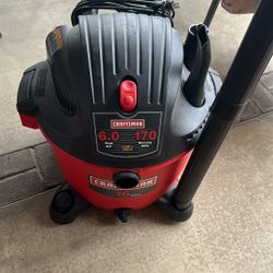 craftsman 16 gal 6.0 peak hp wet dry vacuum.