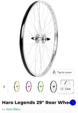 Haro Lengends Wheels 29” BMX Silver Rims Front & Rear