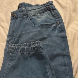 Elastic Waste Jeans 