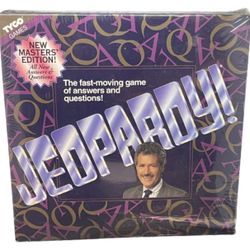 Tyco ALEX TREBEK Jeopardy Trivia Board Game (1992) NEW Factory Sealed