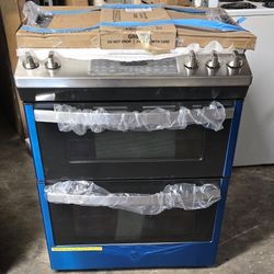 Brand New Ge Double Oven Gas Range With Air Fryer Self Cleaning Convection 