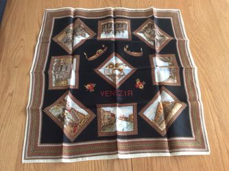 Vintage Venetian fashion scarf