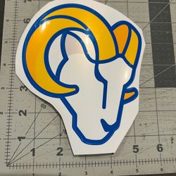 LA Rams Logo Sticker LARGE NFL football - BBQ - toolbox -