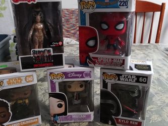 New Pops Collection Star Wars Disney Spiderman. 5 Each