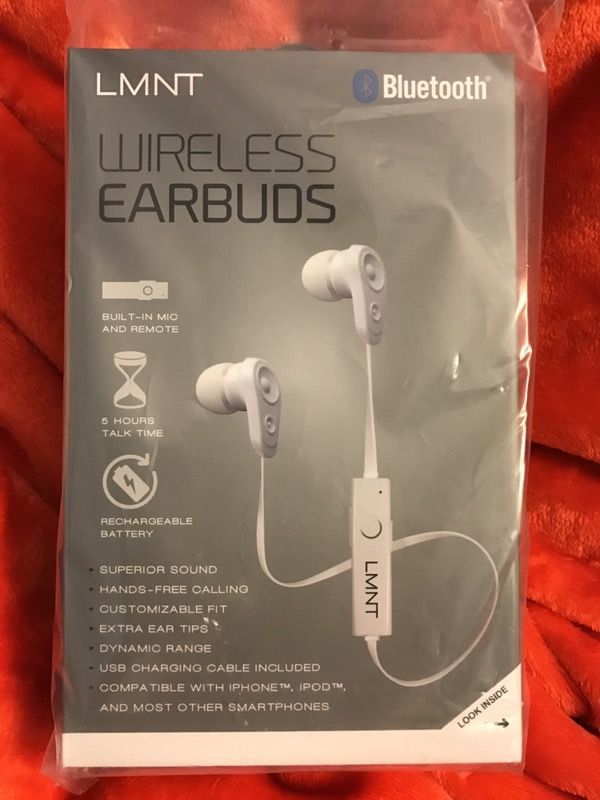 BRAND NEW/SEALED LMNT Wireless Earbud (WHITE)