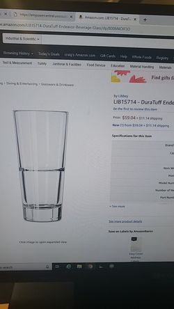 Libby glassware 15714