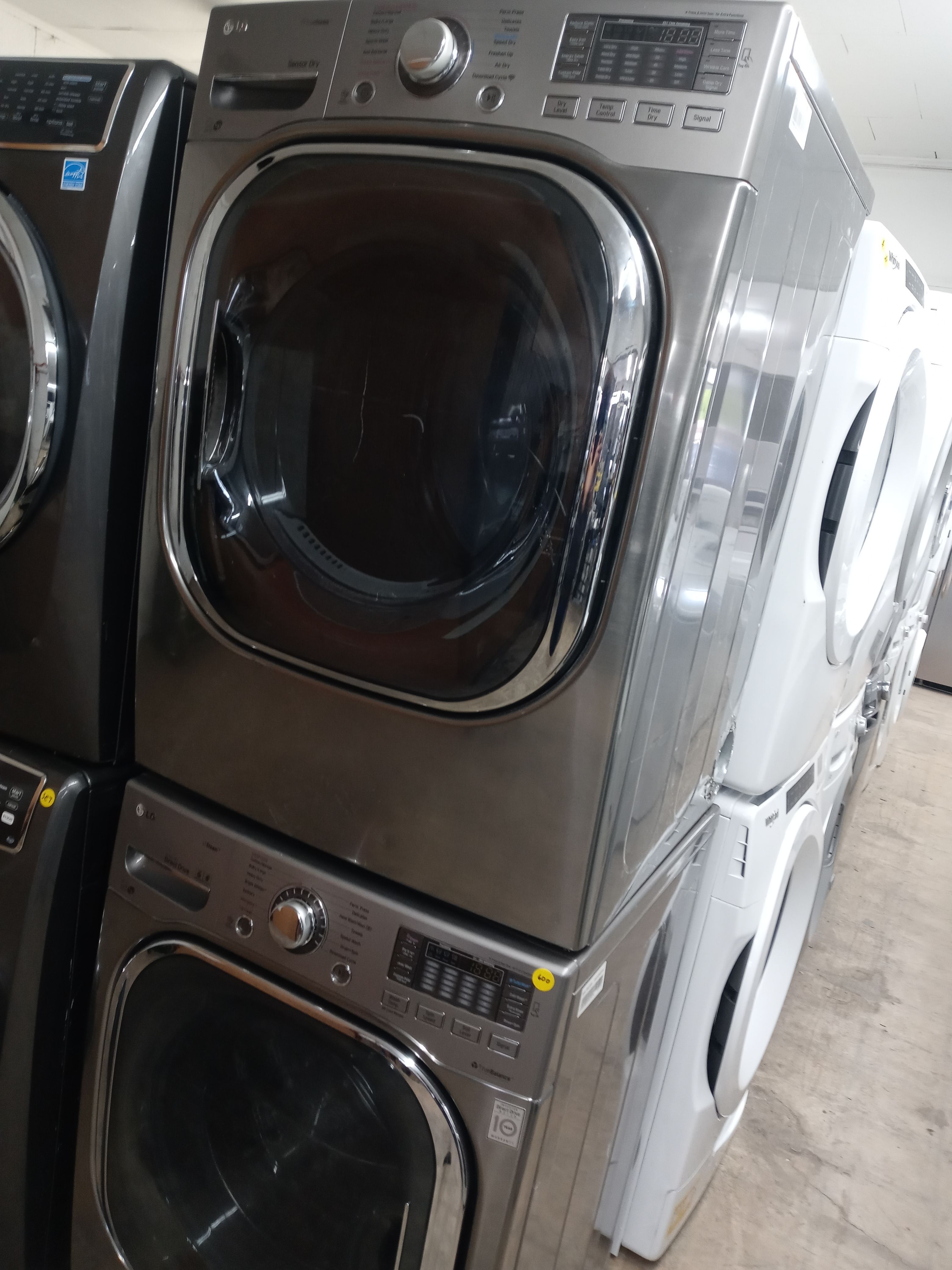 LG gray stackable front load washer and dryer set - Free delivery
