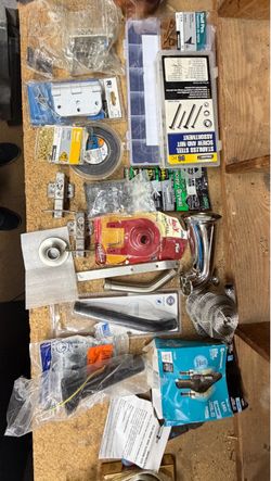 Assorted Hardware and Home Improvement Supplies Lot
