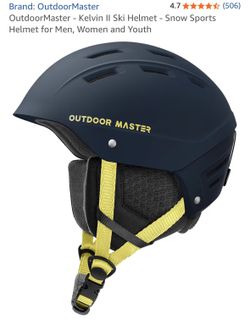 OutdoorMaster - Kelvin II Ski Helmet - Snow Sports Helmet for Men, Women and Youth