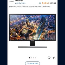 SAMSUNG U28E590D 28-Inch 4k Monitor 