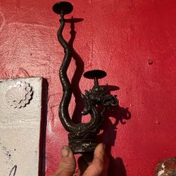 Antique Dragon Candle Holder