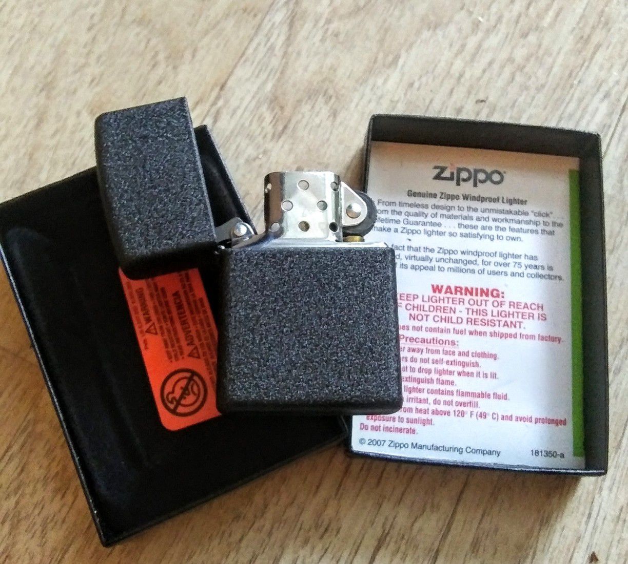 Brand New, Mate Black, Never used ZIPPO!