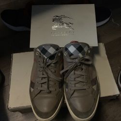 Burberry Men’s size 11 1/2 used Sneakers 6/10 life