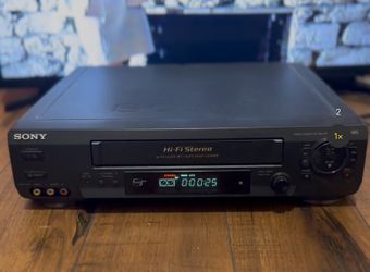 Sony SLV-N60 VHS VCR Hi-Fi Stereo Video Cassette Recorder Tested Working