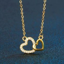 Double Heart Necklace
