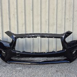 2018 2019 2020 2021 2022 2023 2024 Infiniti Q50 Front Bumper Cover Original Used