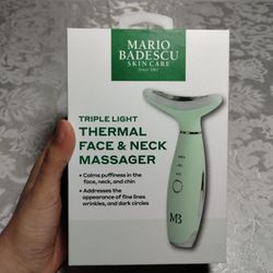 Mario Badescu Triple Light Thermal Massager for Face and Neck — Brand New 
