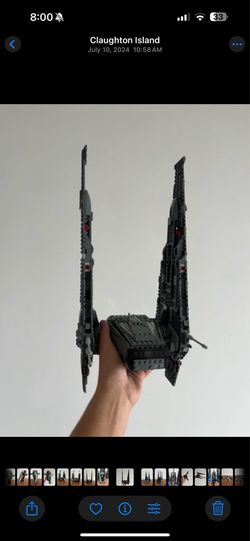 Built Lego Star Wars Kylo Ren’s Command Shuttle Set 75104