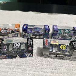 Set Of 5 Metal NASCAR Race cars