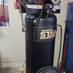 NorthStar Electric Air Compressor, 3 HP, 230 Volt, 1 Phase, 60-Gallon Vertical Tank