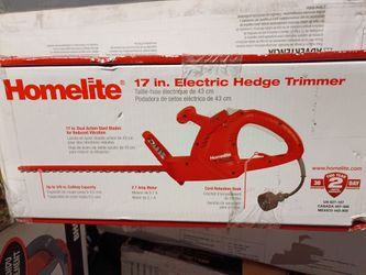 Homelite 17 in electric hedge trimmer