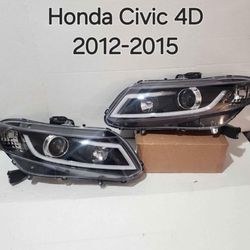 Honda Civic 4D 2012-2015 Headlights 