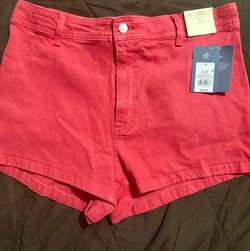 Sailor Shorts Red Denim Size 14