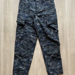 Vintage True Spec Digital Blue Camo Rip Stop Utility Combat Pants Mens Large