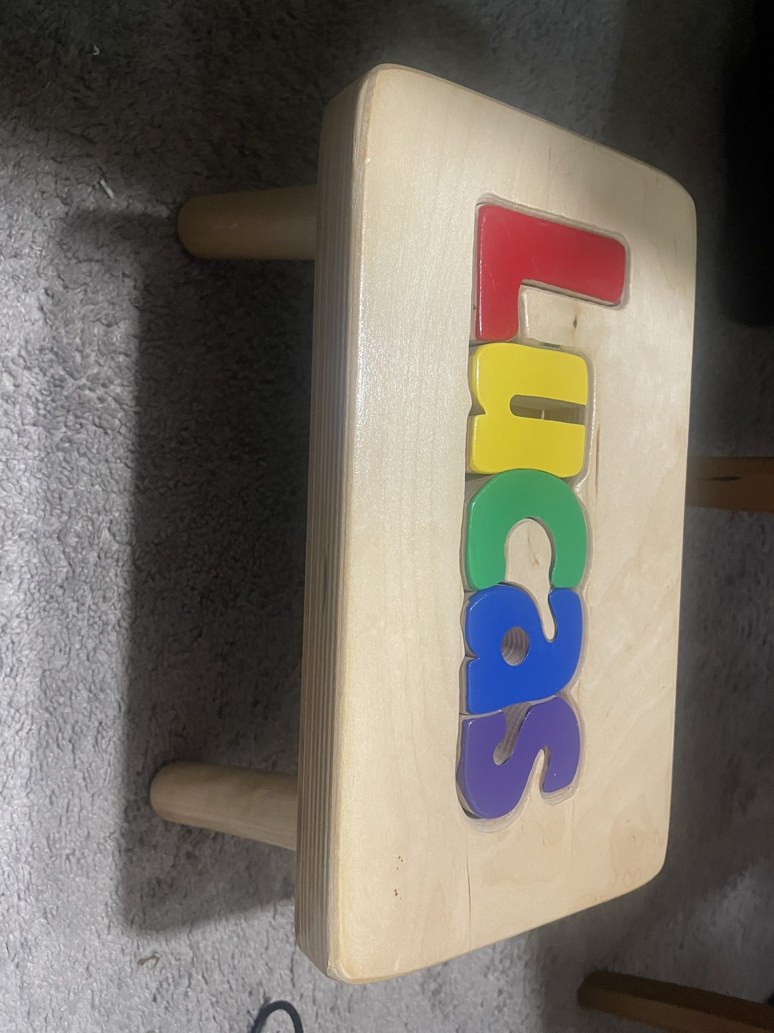 Kids Puzzle Stool-Lucas