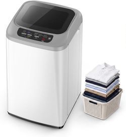 C352 $110  Upstreman Portable Washing Machine, 0.9 Cu.Ft Washer Spinner Combo, WM084 8 Wash Cycles With LED Display, 24H Delay Start, Fully Automatic 