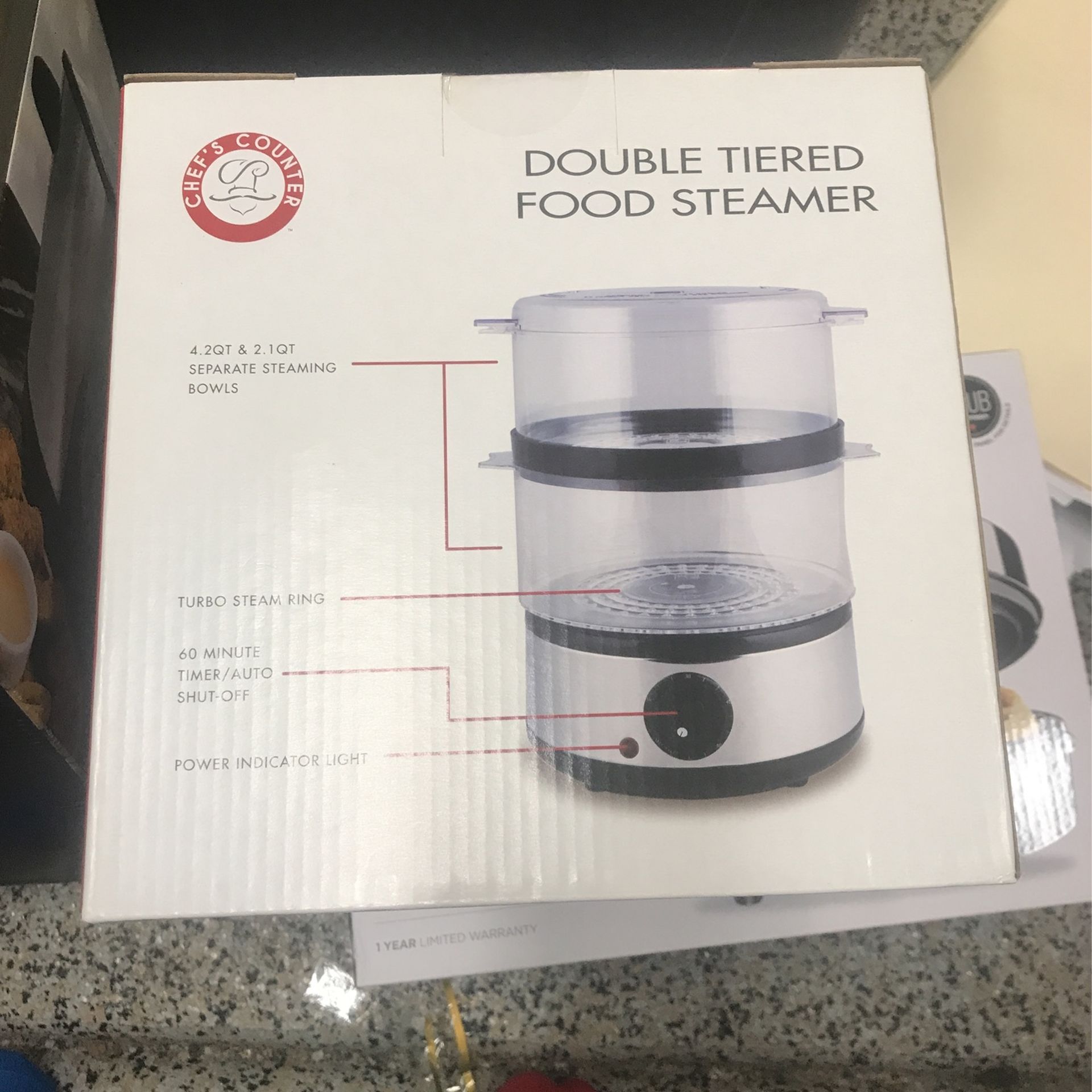 Chefs Counter Doubled Tier Steamer 