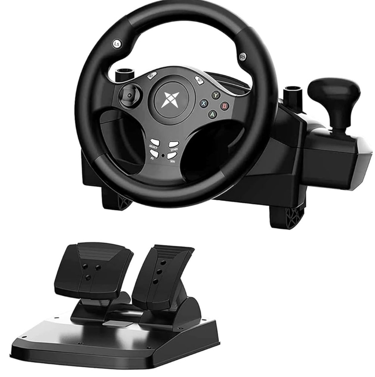 DOYO Racing Wheel - Gaming Steering Wheel for PC, 270 Degree Driving Simulator Race Xbox Steering Wheel and Pedals with Dual Vibration for PS4, Xbox O