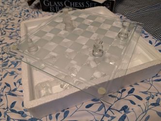 New glass chess set
