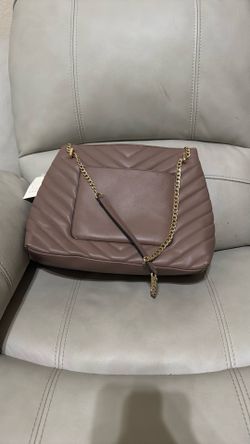A new day bag, new with tags, taupe/brown, shoulder or crossbody.