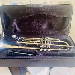 Silver Trumpet With Case