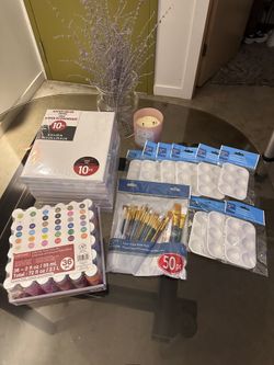 All NEW Art Supplies Lot ! Plan a Summer Paint Day!
