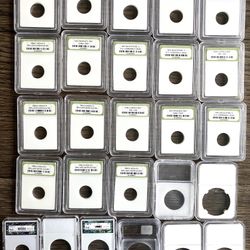 26 EMPTY Coin Slabs