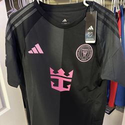 adidas Inter Miami Lionel Messi #10 Black Pink Soccer Jersey Size L