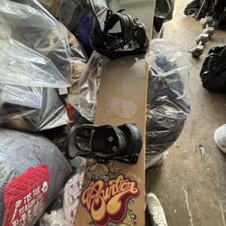 BURTON SNOWBOARD WITH BINDINGS 