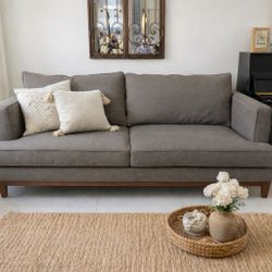 Modern Gray Sofa – Excellent Condition-Delivery available 