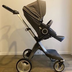 Stokke Xplory Stroller in Black Melange