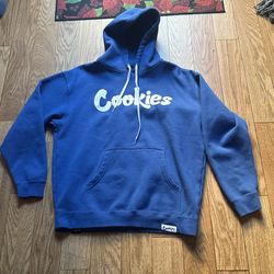 Cookies Original Blue Hoodie Size L
